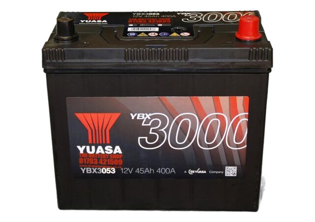 Yuasa YBX3053 12V 45Ah 400CCA SMF käivitusaku