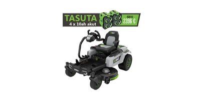 Nullpöörderaadiusega rooliga juhitav akumurutraktor EGO ZT4201E-S. Murutraktoriga TASUTA kaasa 4x10 Ah akut!