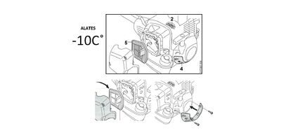 Talvekomplekt FS490,560 (tuisklumekate, Õhufilter, alates -10C )