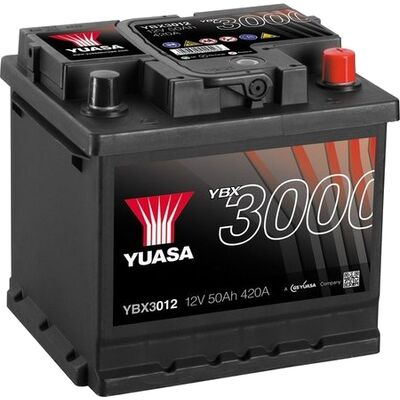Yuasa YBX3012 12V 50Ah 420CCA SMF käivitusaku