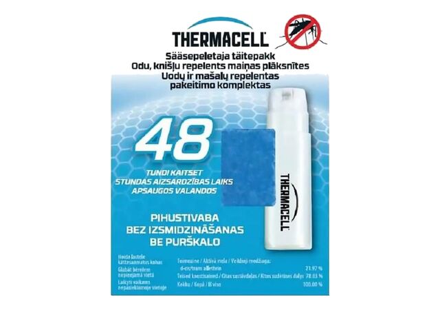 Sääsepeletaja täitekomplekt Thermacell 48 tundi
