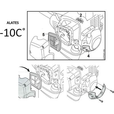 Talvekomplekt FS240,260,360,410,460 (tuisklumekate, Õhufilter, alates -10C )