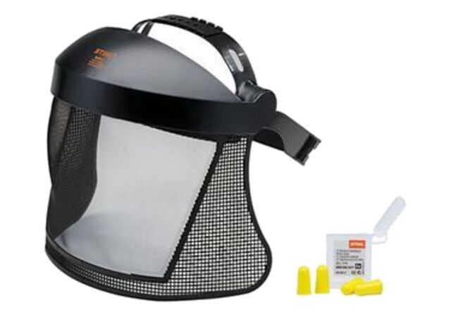 Kaitsevisiir STIHL, nailonvõrk, kõrvatropid