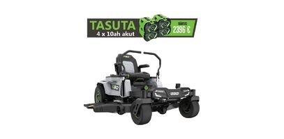 Nullpöörderaadiusega murutraktor kangidega EGO ZT5201E-L, kolm lõiketera, laadija komplektis (niidulaius 132 cm)